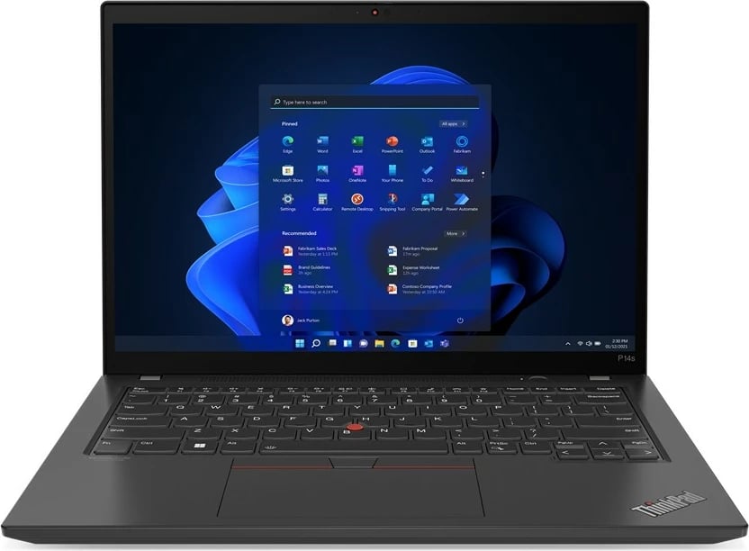 Laptop Lenovo ThinkPad P14s Gen 4 i7 1370P 64GB 1TBSSD RTX A500 Villi black