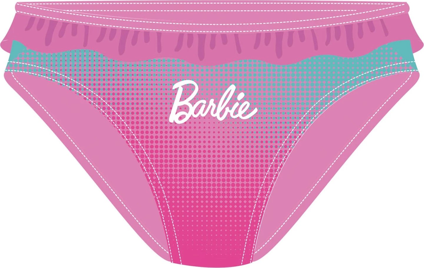 Kostum Noti Disney Barbie - Swim-Slip 2A 8348 (Pembe, 8)