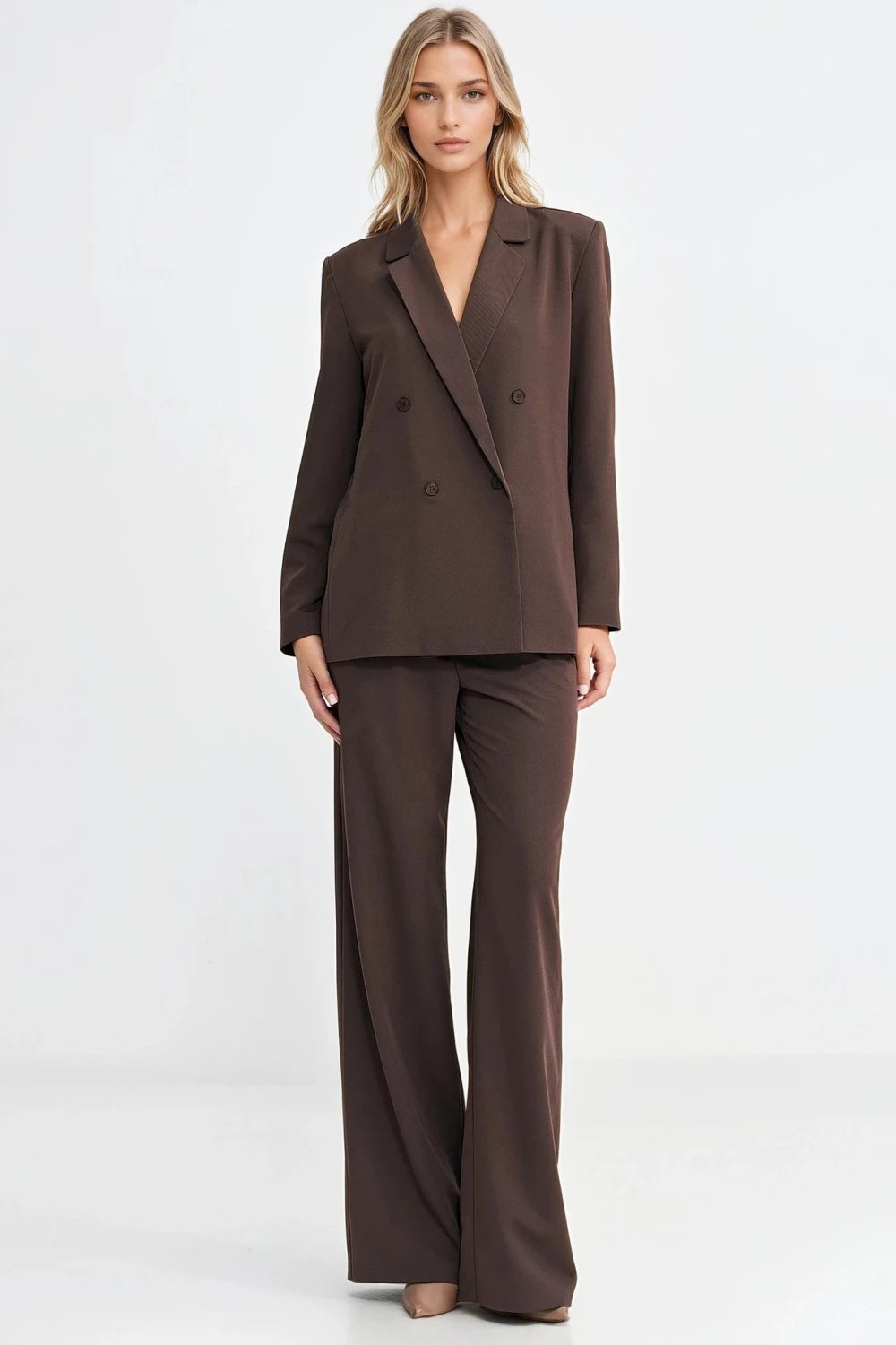 Blazer femra Nife 217571, kafe