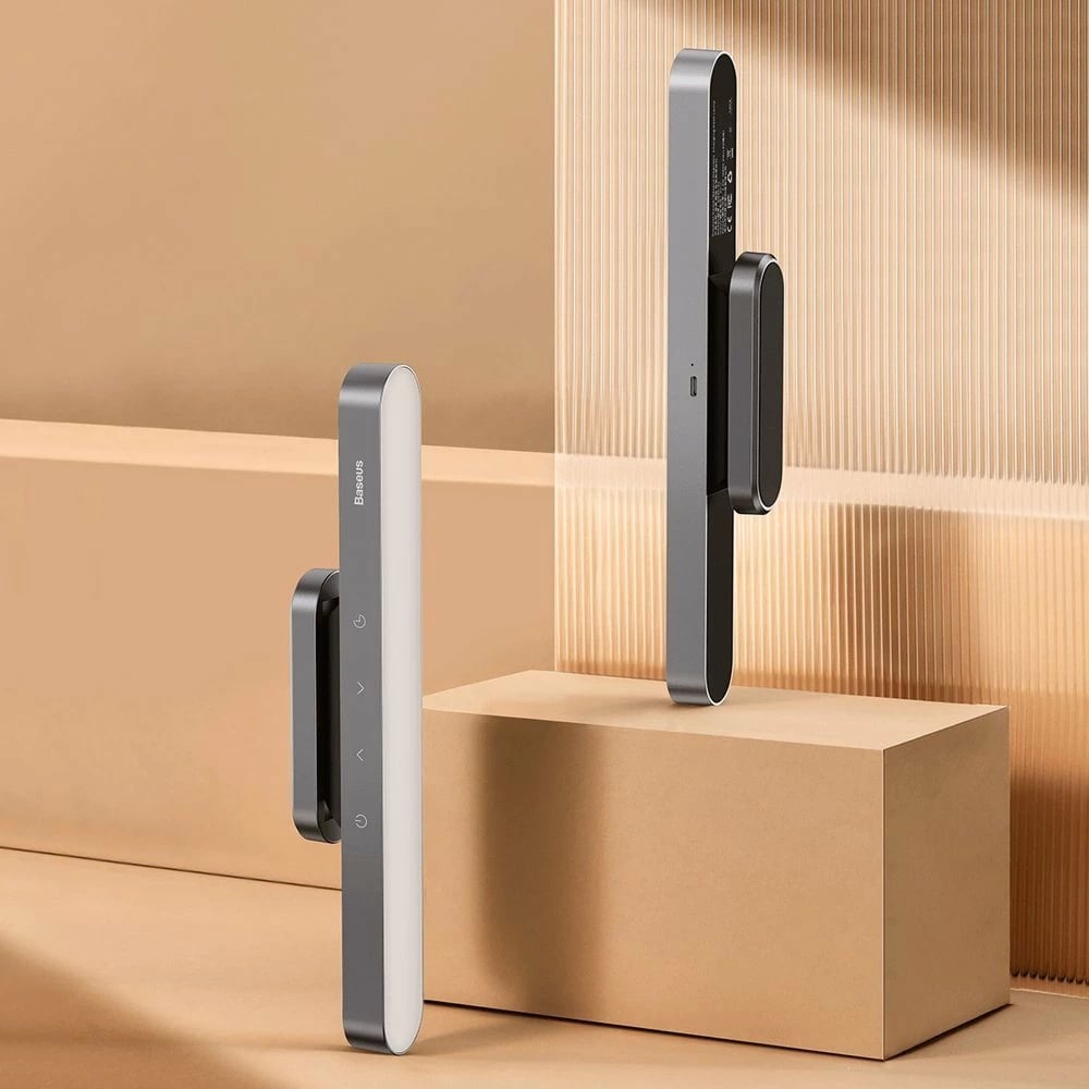 Llambë magnetike Baseus DGXC-C0G, LED, pa tela, 1800 mAh, Gri Llambë magnetike Baseus DGXC-C0G, LED, pa tela, 1800 mAh, Gri