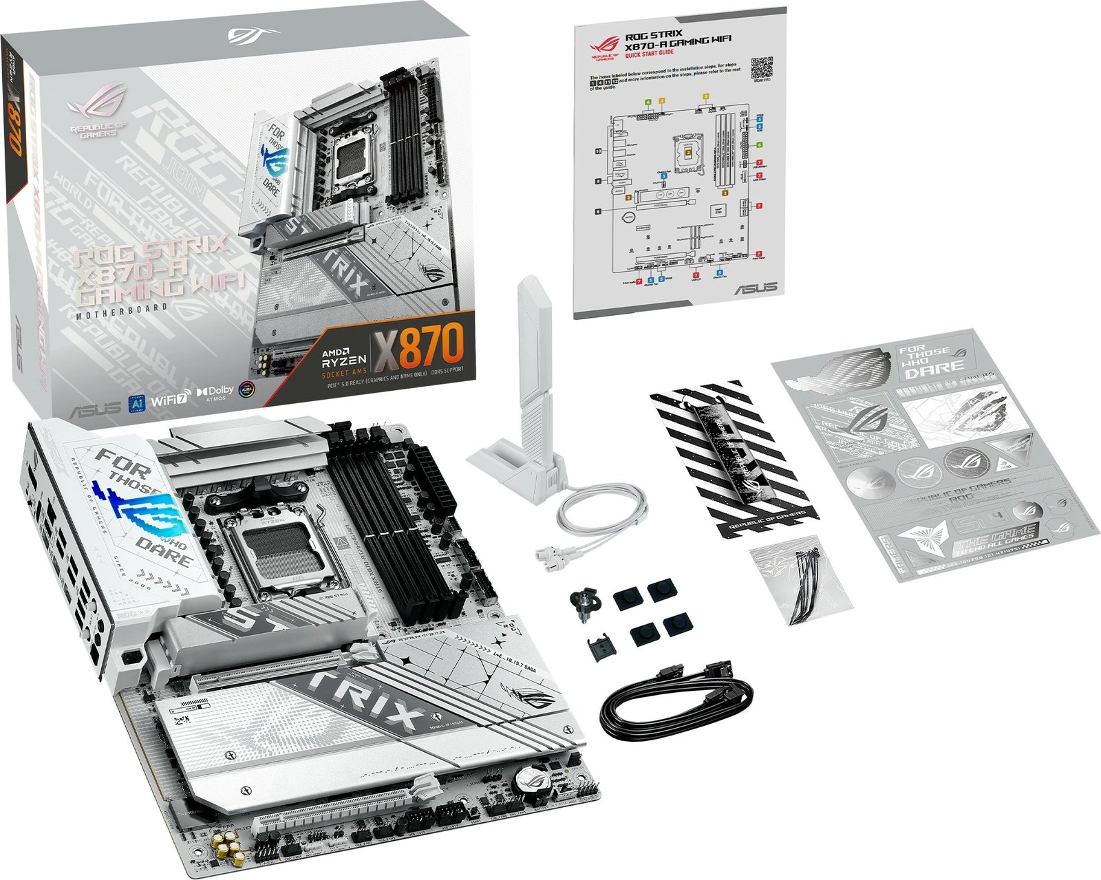 Pllakë amë ASUS ROG STRIX X870-A GAMING WIFI, AMD, Socket AM5, DDR5, 192 GB Pllakë amë ASUS ROG STRIX X870-A GAMING WIFI, AMD, Socket AM5, DDR5, 192 GB