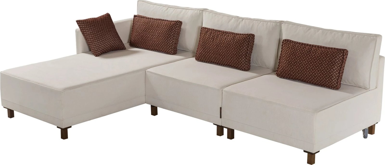 Kënd-sofë krevate Atelier del Sofa, Matris majtas, bezhë