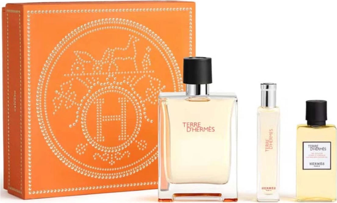 Set Eau de Toilette për meshkuj Hermès Terre d’Hermès, 100ml + 40ml + 15ml