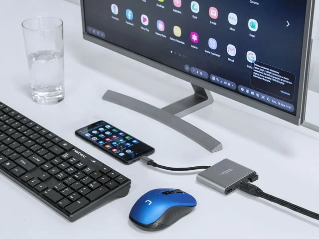 Multiport Natec Fowler MINI, NMP-1607, HDMI 4K, USB 3.0, USB-C, Gri