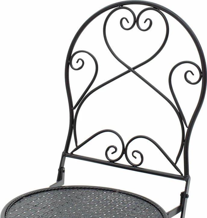 Tavolinë me karrige 3 copë Walen metal i zi