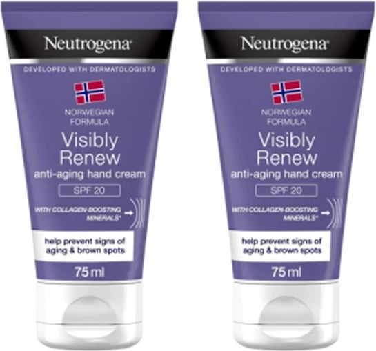 Krem për duar Neutrogena Anti-Aging Hand Cream SPF 20, 2x75ml