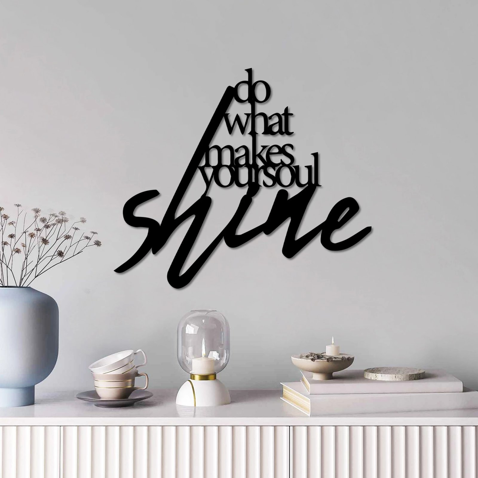 Aksesor dekorativ metalik për mur, Wallity, Makes Shine