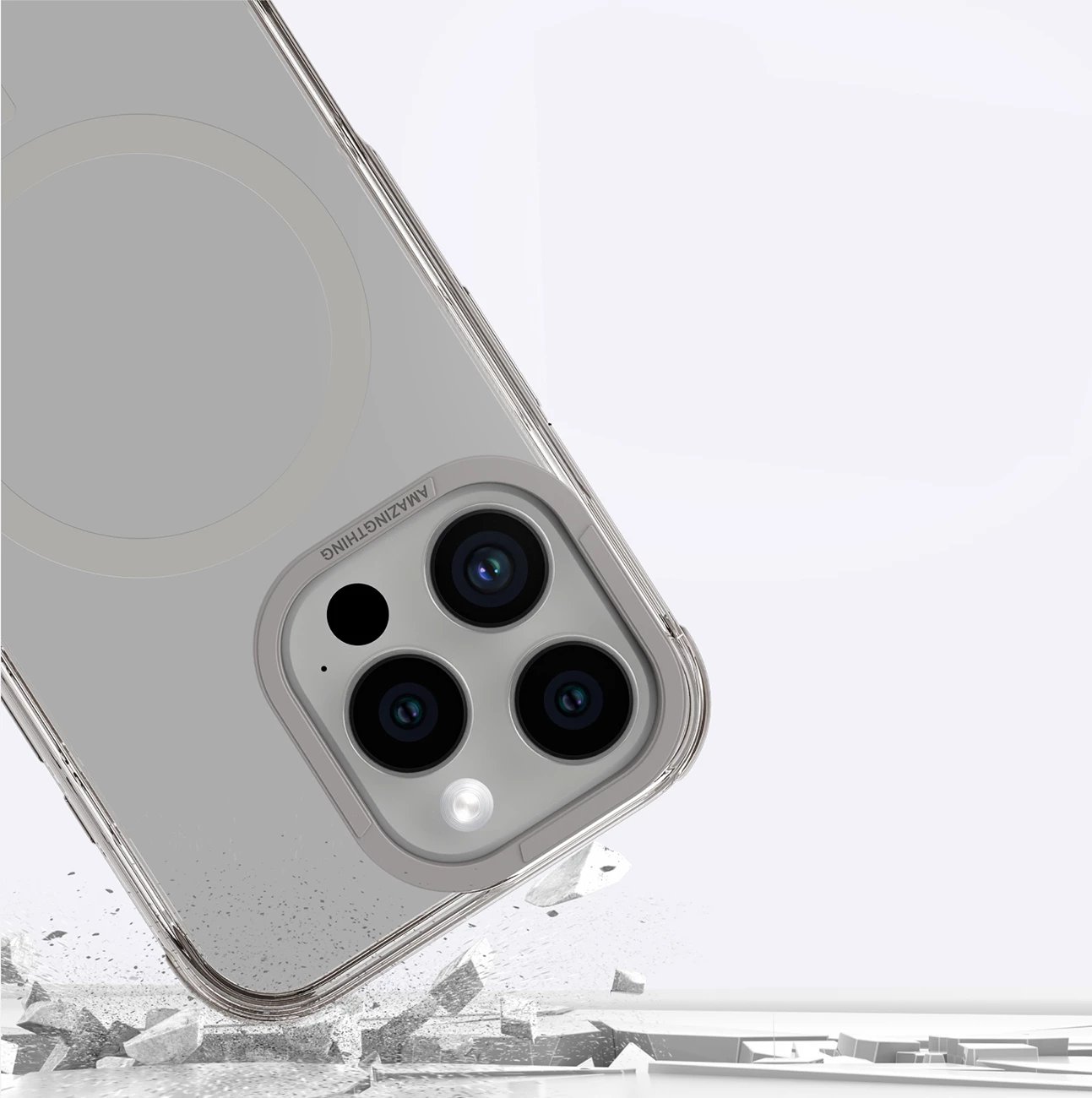 Mbështjellës AmazingThing Omni Mag Case për iPhone 16 Pro Max, Gri