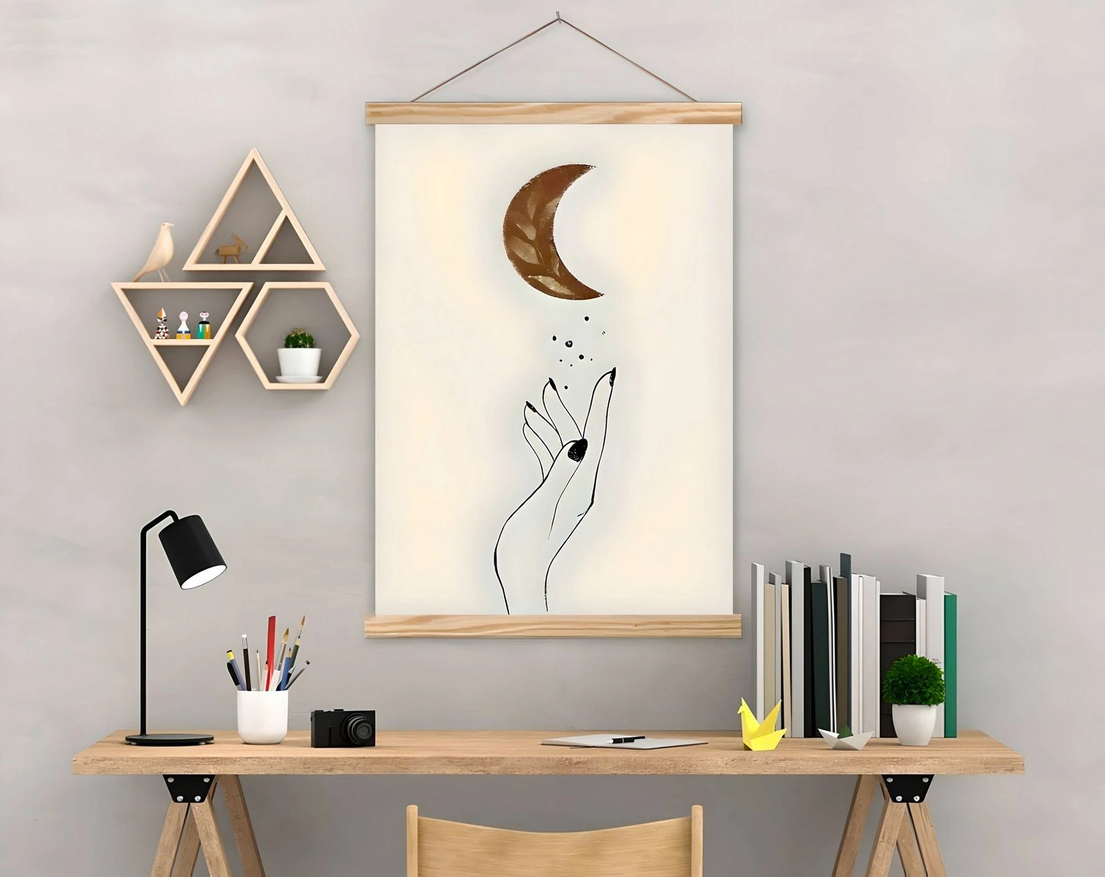 Pikturë dekorative me kornizë, Wallity, MRG13, shumëngjyrëshe, 50x70cm