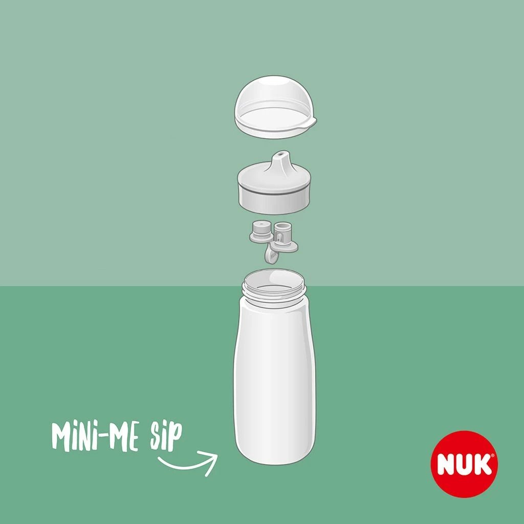 Shishe bebe NUK Mini-Me Sip çelik inox 300 ml bezhë