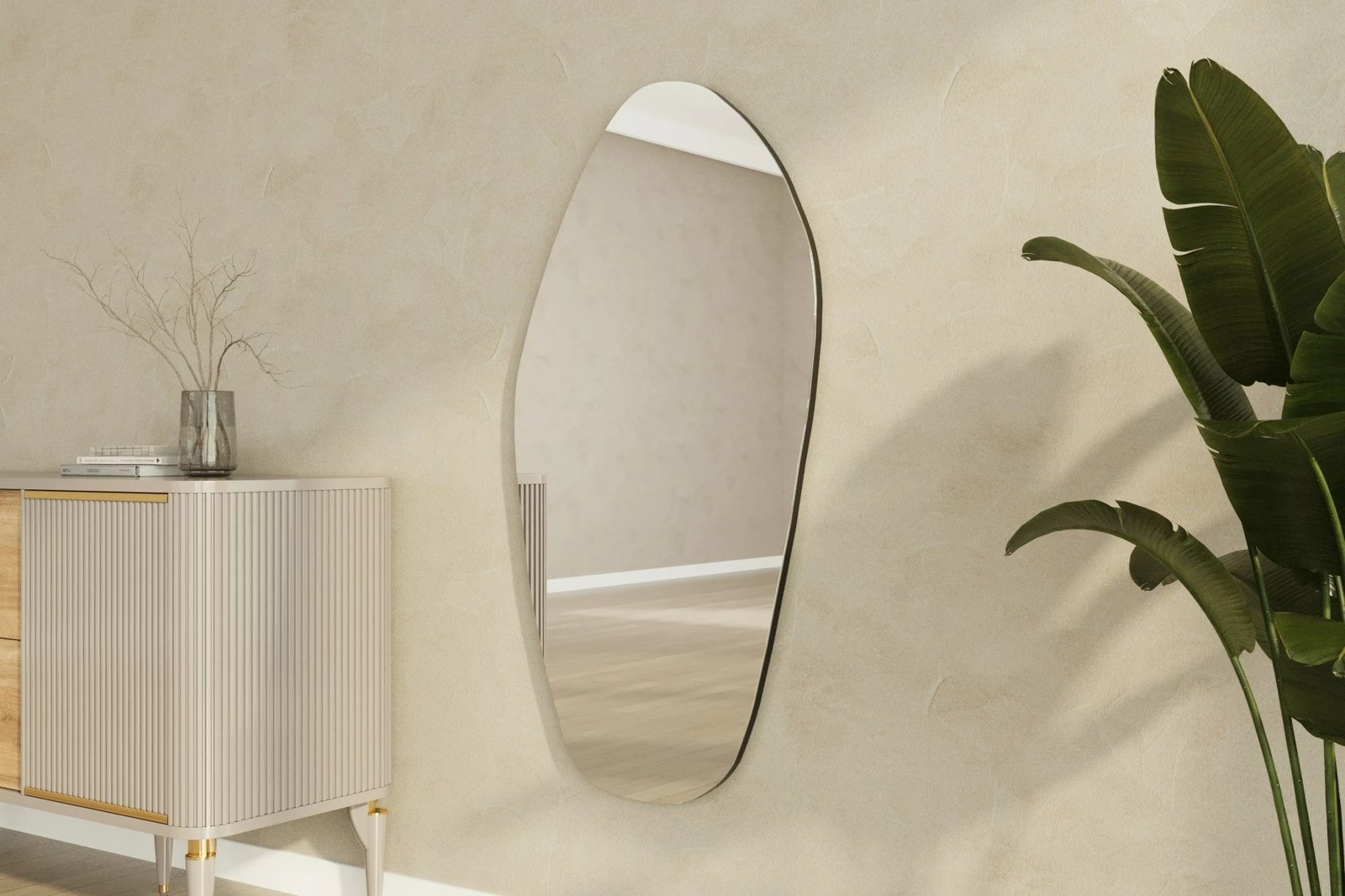 Pasqyrë Hanah Home, Bella, e zezë