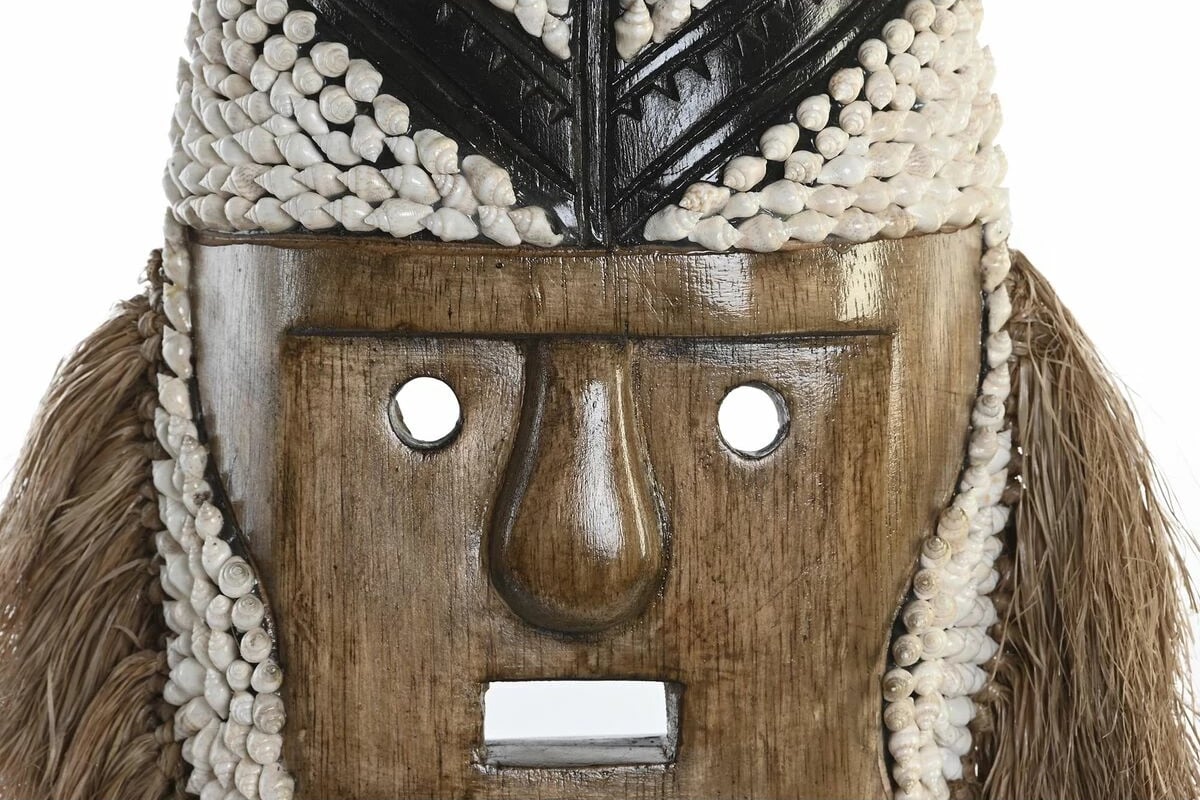 Figurë dekorative maskë DKD Home Decor, guaska natyrale, 60 cm