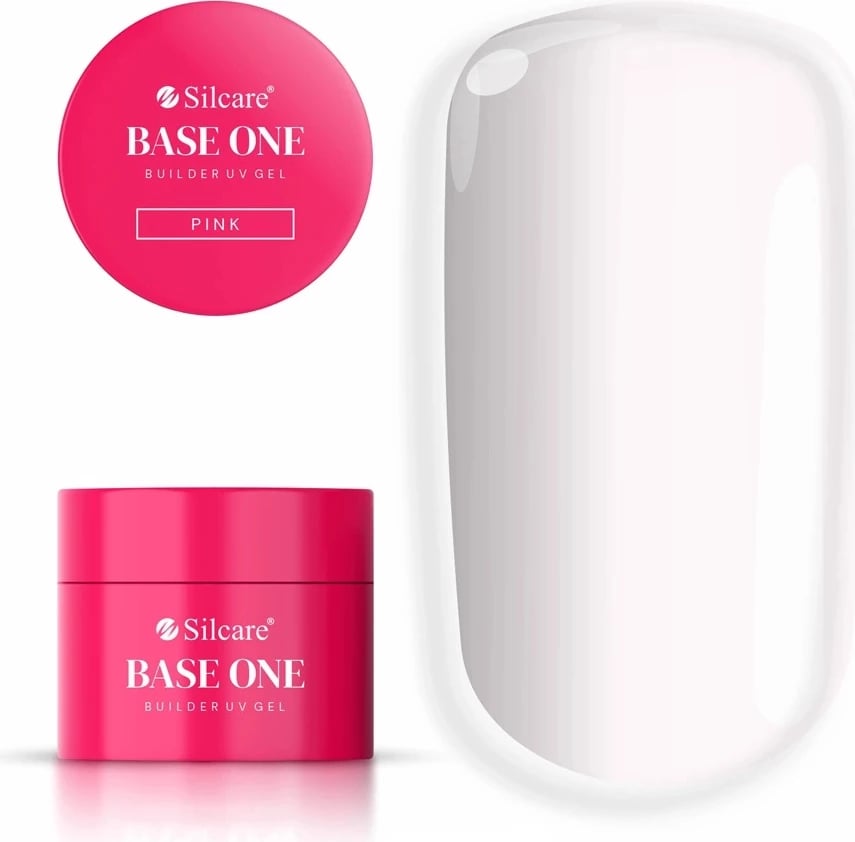 Xhel ndërtues për thonj Silcare Base One Pink për femra, pink, 50g