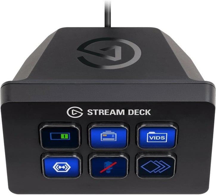 Kasë Elgato Stream Deck Mini, 6 taste LCD, për streaming, e zezë