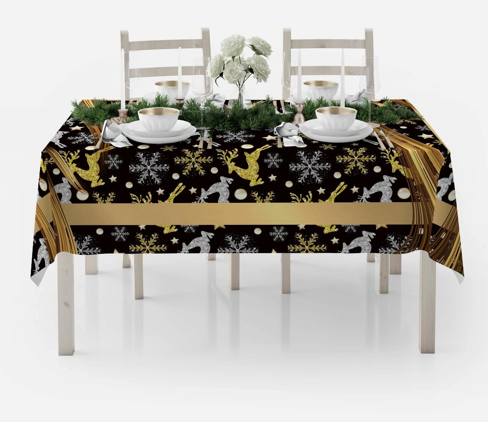 Mbulesë tavoline Hermia Concept, shumëngjyrëshe, HM-Tblnwy26-19, 140x140cm