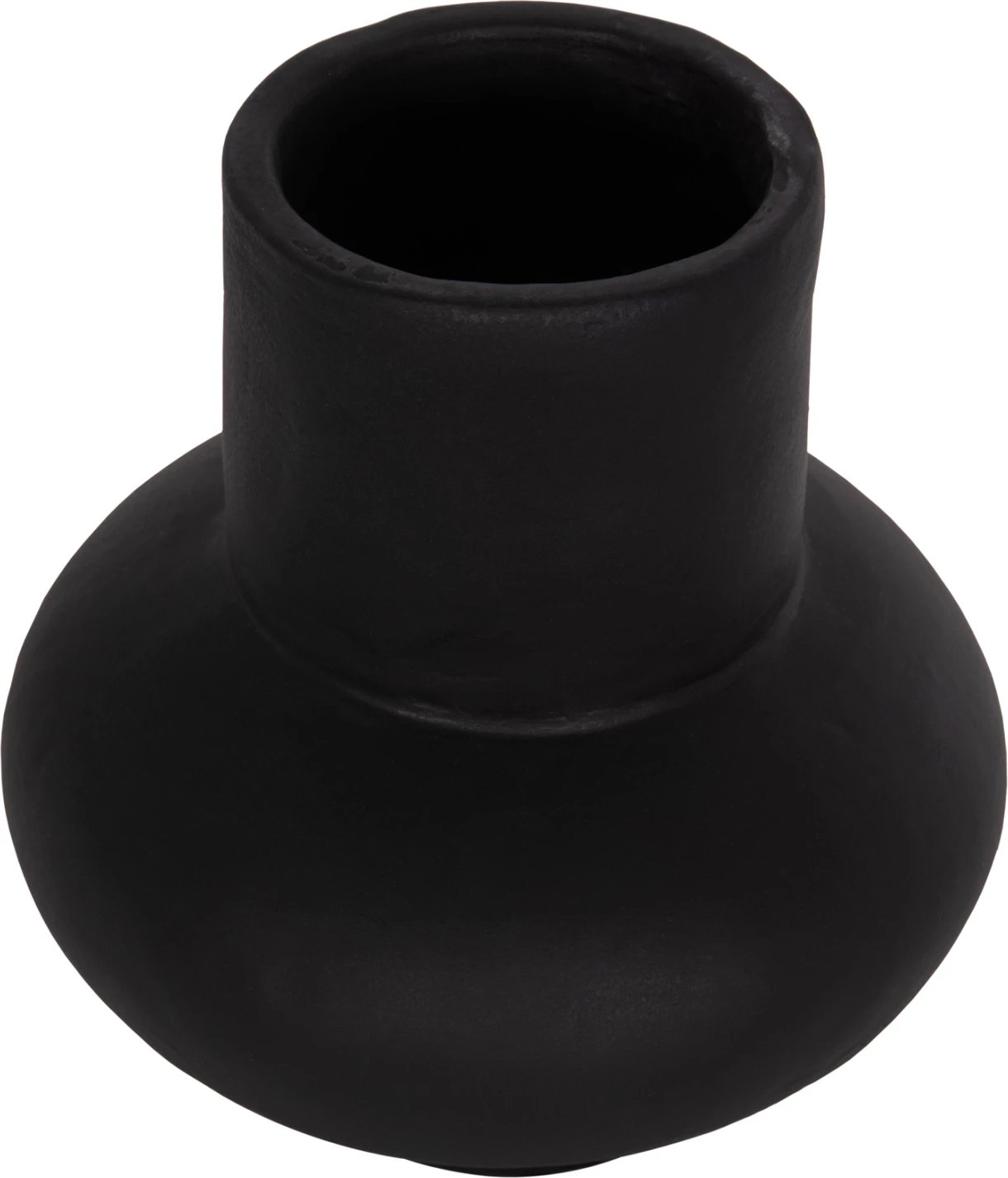 Vazo dekorative tavoline LEMA, terrakotë, e zezë, FH4664.01S, 22x22cm