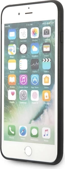 Mbështjellës Karl Lagerfeld Saffiano Karl&Choupette Head për iPhone 7 Plus / iPhone 8 Plus, e zezë