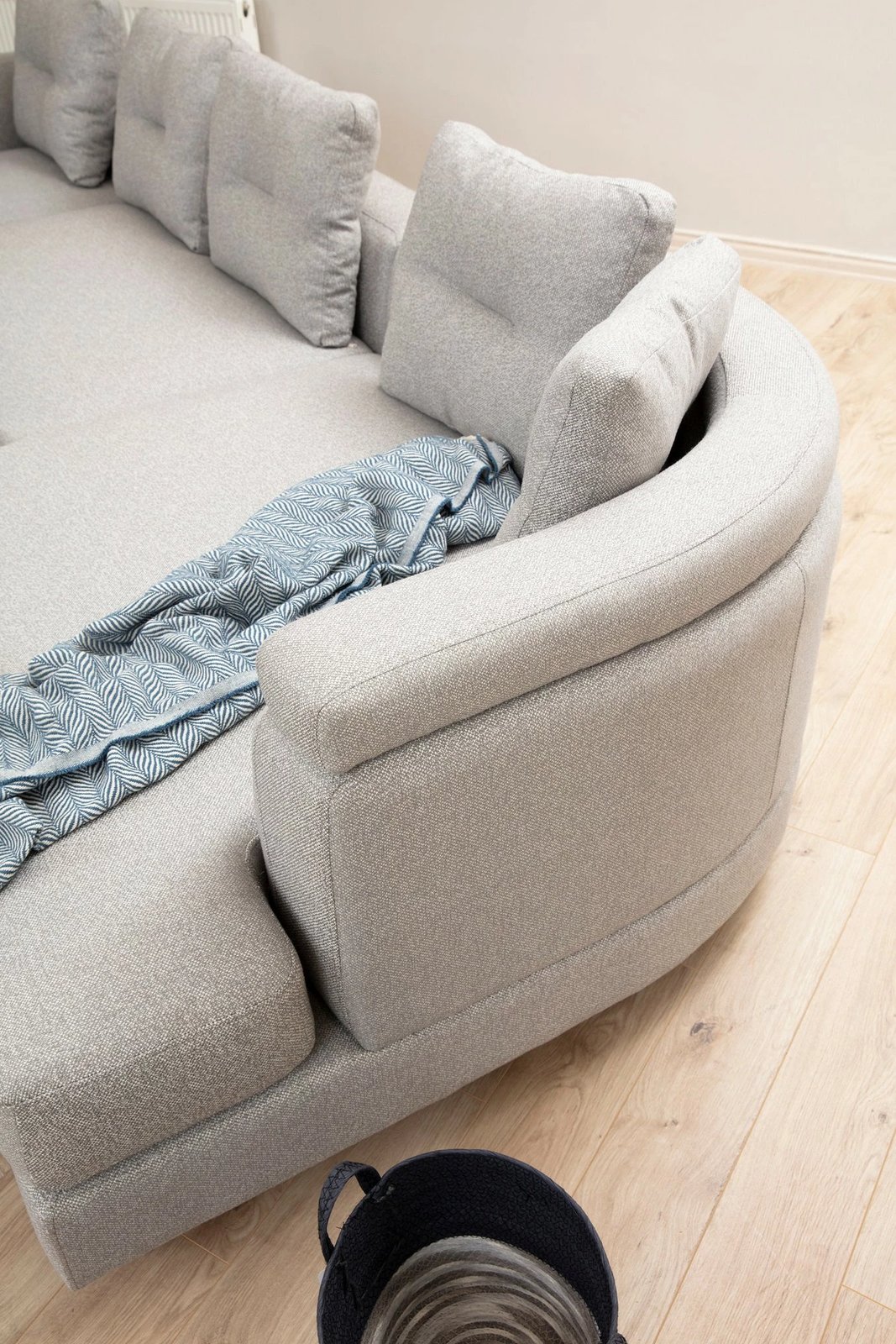 Këndare Padova, këndore-2-majtë, ngjyrë gri e çelët