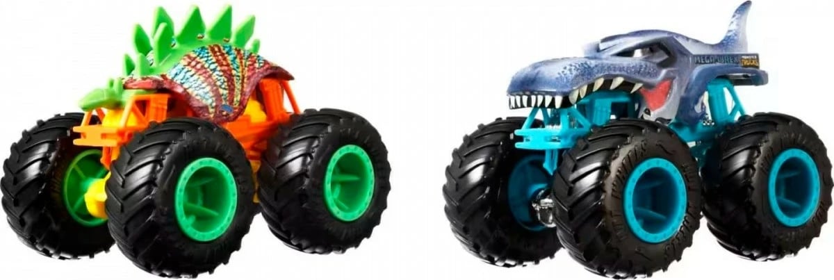 Set lodrash Monster Trucks Hot Wheels FYJ64, 1:64, ngjyra të përziera, 2 copë