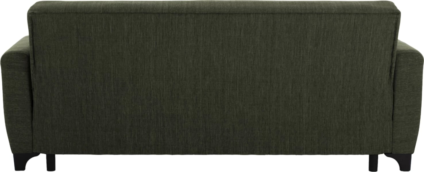 FH3242.05, 3-vendëshe divan-shtrat, shpinë e lartë, ulli i errët, 215x84x88 cm