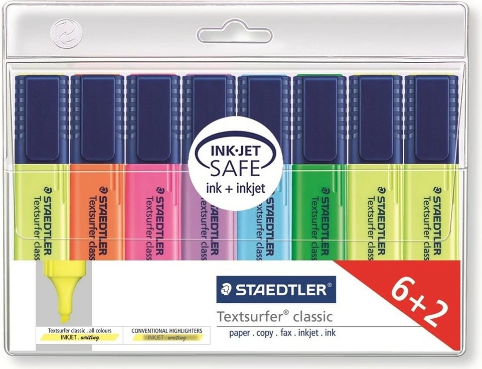 Set markerash STAEDTLER Textsurfer classic 8 copë, multikolor
