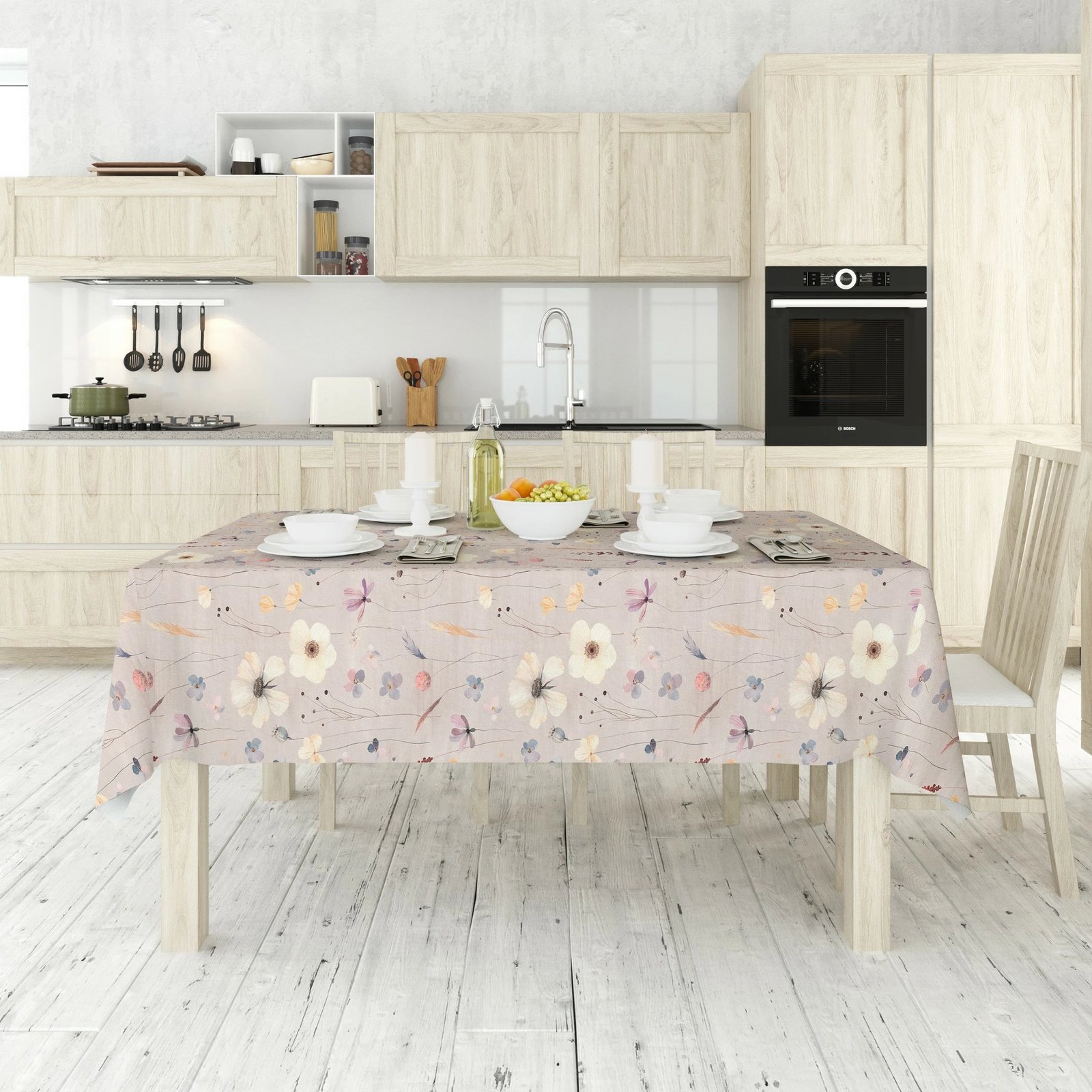 Mbulesë tavoline Hermia, Asr-tblclt25-18, 140x140 cm