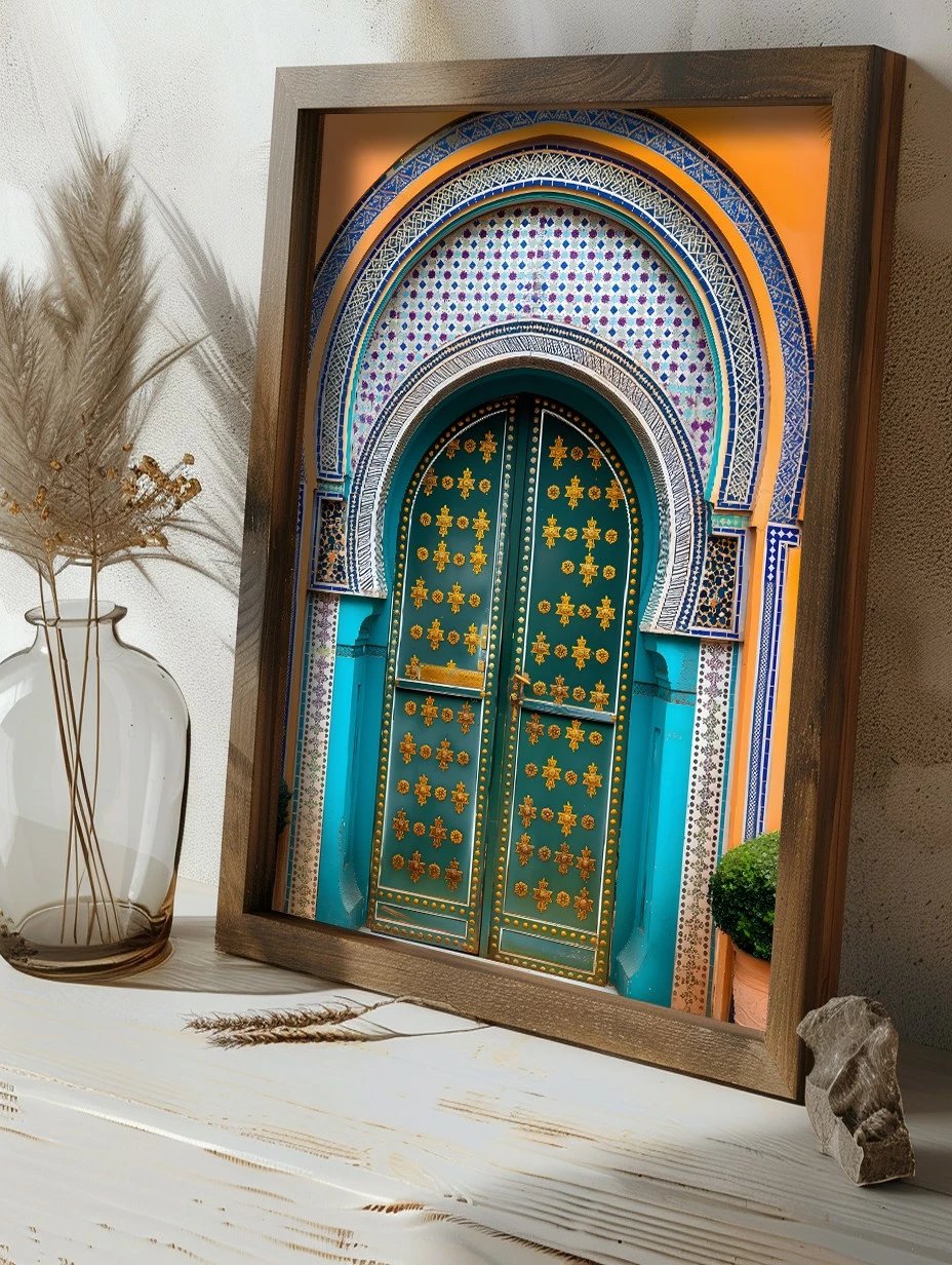 Pikturë dekorative me kornizë MDF, shumëngjyrëshe, GE121-L