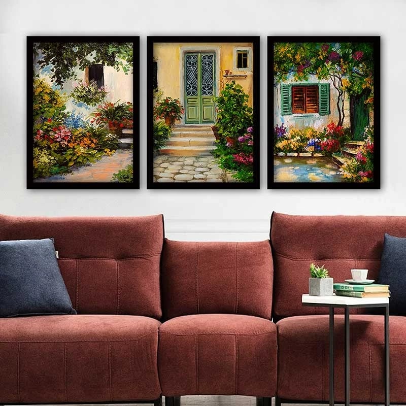 Pikturë dekorative me kornizë (3 copë), Wallity, 3SC_7547042_3545