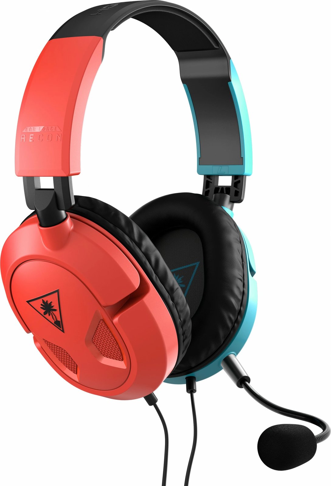Kufje gaming Turtle Beach Recon 50, me tela, mikrofon, 3.5mm, kuqe/kaltër