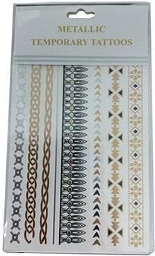 Tatuazhe metalike NEXT India Chains, 20x15cm