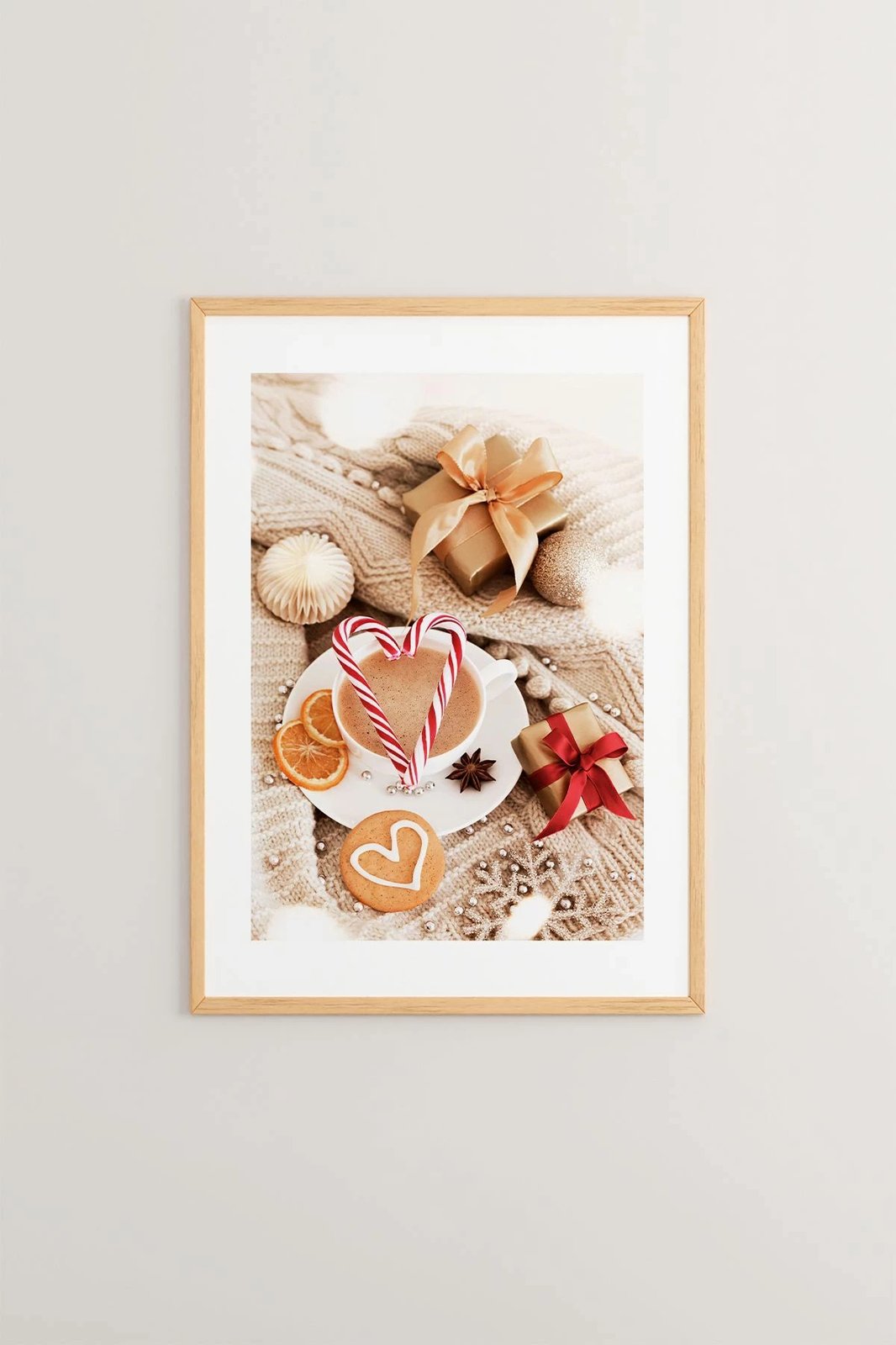 Pikturë dekorative me kornizë, shumëngjyrëshe, Wallity, Nwyearsngmdl100, 33x48cm