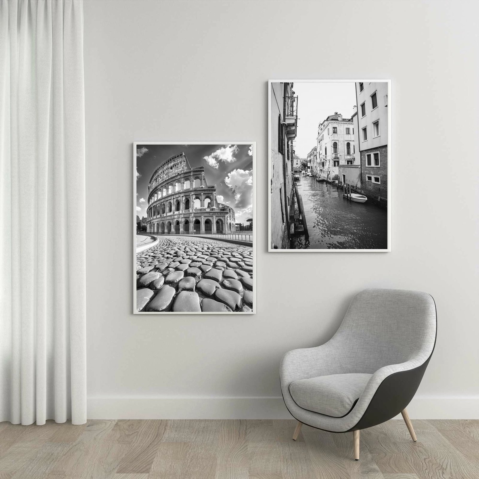 Pikturë dekorative me kornizë MDF (2 copë), Wallity, Mp2-00116, 30x40cm