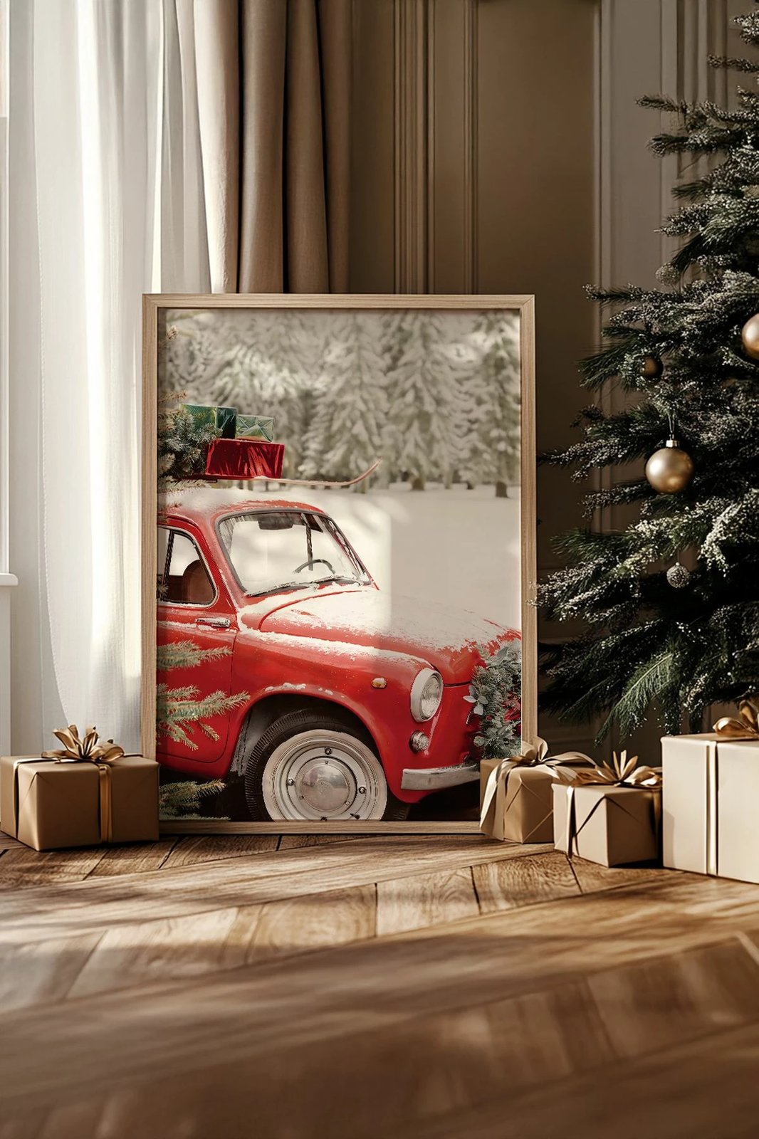 Pikturë dekorative me kornizë, Wallity, Nwyearsngmdl57, shumëngjyrëshe