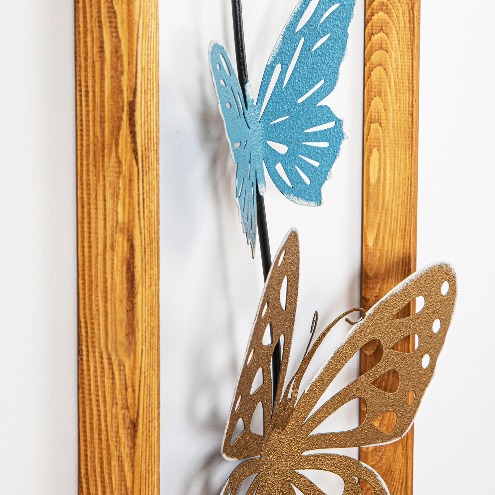 Aksesor dekorativ metalik për mur, Wallity Nayino, shumëngjyrësh, 34x4x90cm