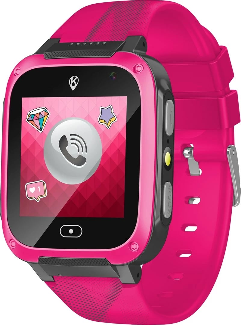 Smartwatch KIDI Basic për fëmijë, KW_M_BSC_R, 400 mAh, Rozë