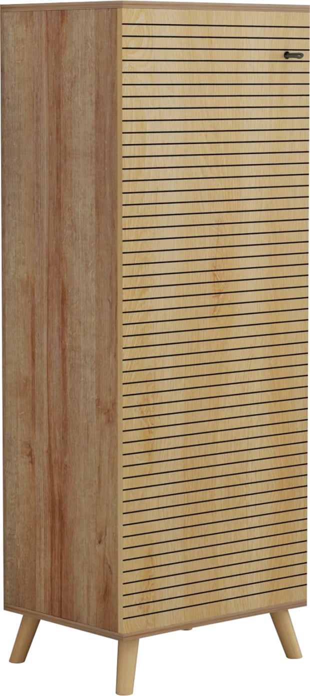 Dollap këpucësh ALVARO FH8954.16 melaminë, ngjyrë druri natyral, 50Χ38Χ135Hcm