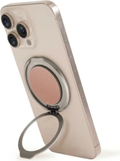 Mbajtës magnetik për celular UNIQ GripFit 360, me unazë, për MagSafe, rozë