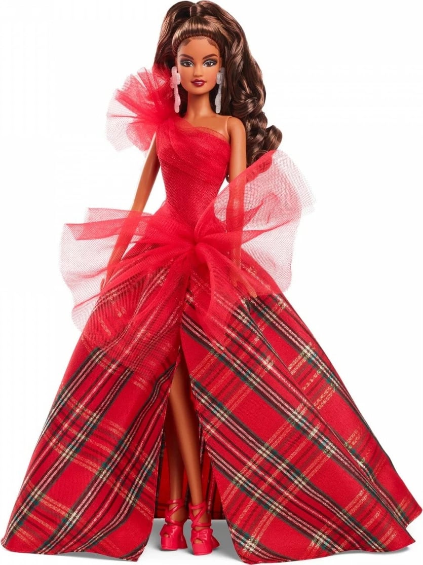 Kukull Barbie Mattel Holiday Brunette Doll, Barbie Signature, HRM67, e kuqe, koleksion Kukull Barbie Mattel Holiday Brunette Doll, Barbie Signature, HRM67, e kuqe, koleksion