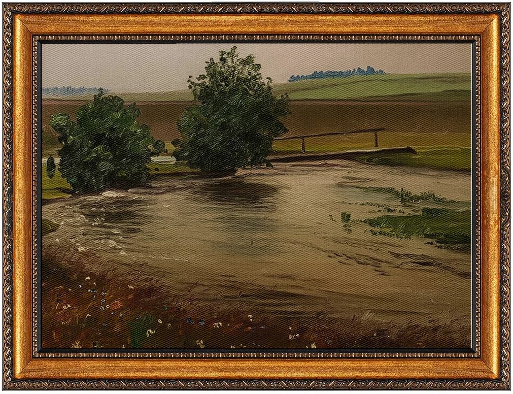 Pikturë dekorative në kanavacë me kornizë, shumëngjyrëshe, Wallity, ATCRCVCNVSMDL43 - 70x100cm