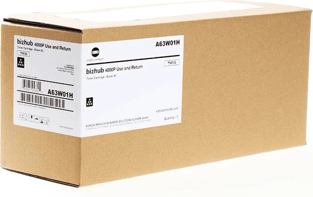 Toner, Konica Minolta, TNP35 A63W01H, rendiment 20000 faqe, standard, e zezë