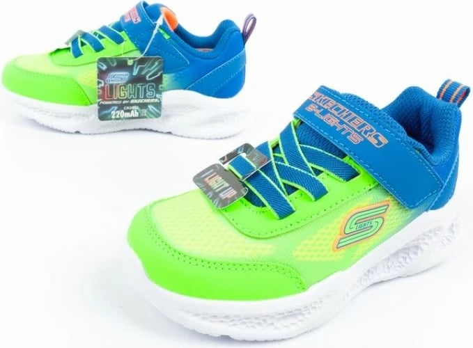 Atlete për fëmijë Skechers, kaltër-gjelbër