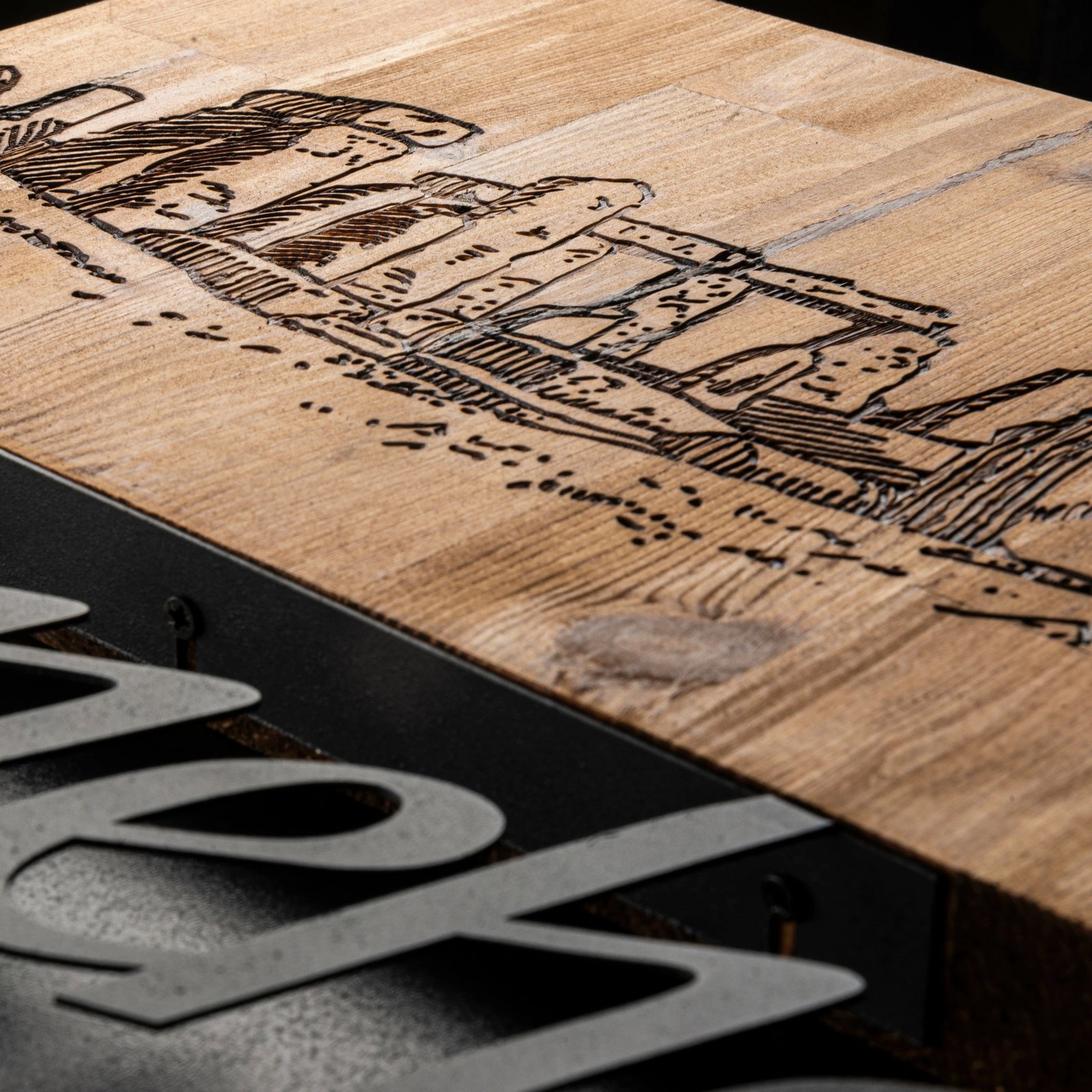 Aksesor dekorativ për mur, dru, Stonehenge, Wallity