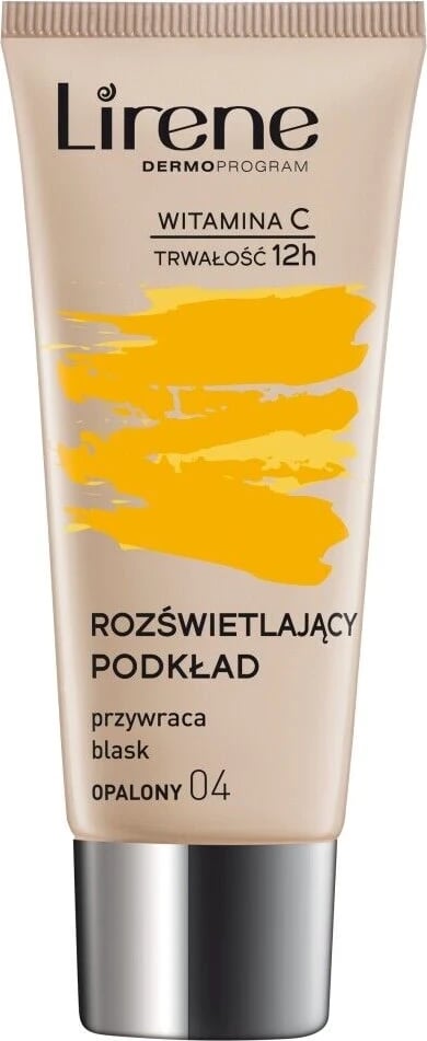 Krem pudër ndriçuese Lirene Vitamin C, Tan 04, 30 ml