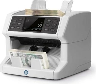 Numërues banknotash SafeScan 2850, 1500 copë/min, verifikim UV/MG/Size, i bardhë