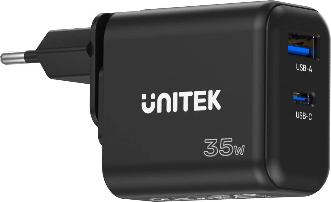 Karikues Unitek GaN PD 35W USB-C + USB-A, i zi