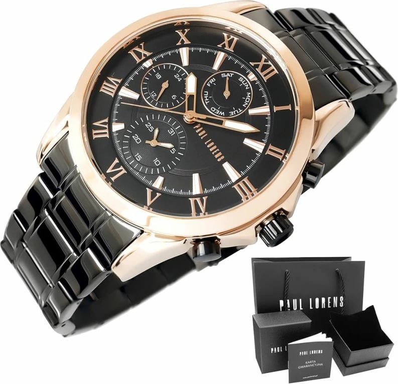 Orë dore për meshkuj Paul Lorens, e zezë