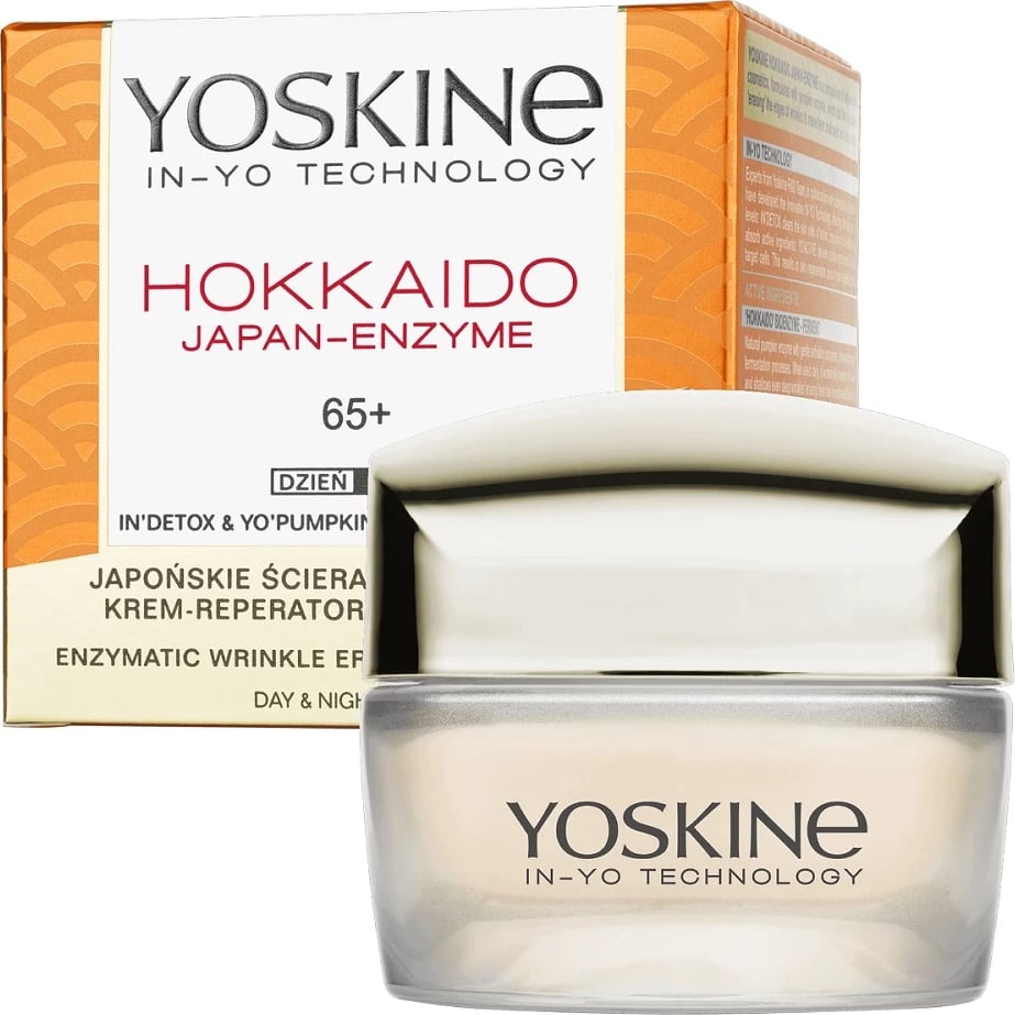 Krem fytyre për femra Yoskine Hokkaido Japan-Enzyme Anti-Wrinkle 65+, 50ml