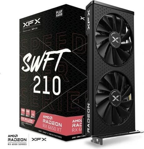 Kartelë grafike XFX RX 6650 XT 8GB, e zezë