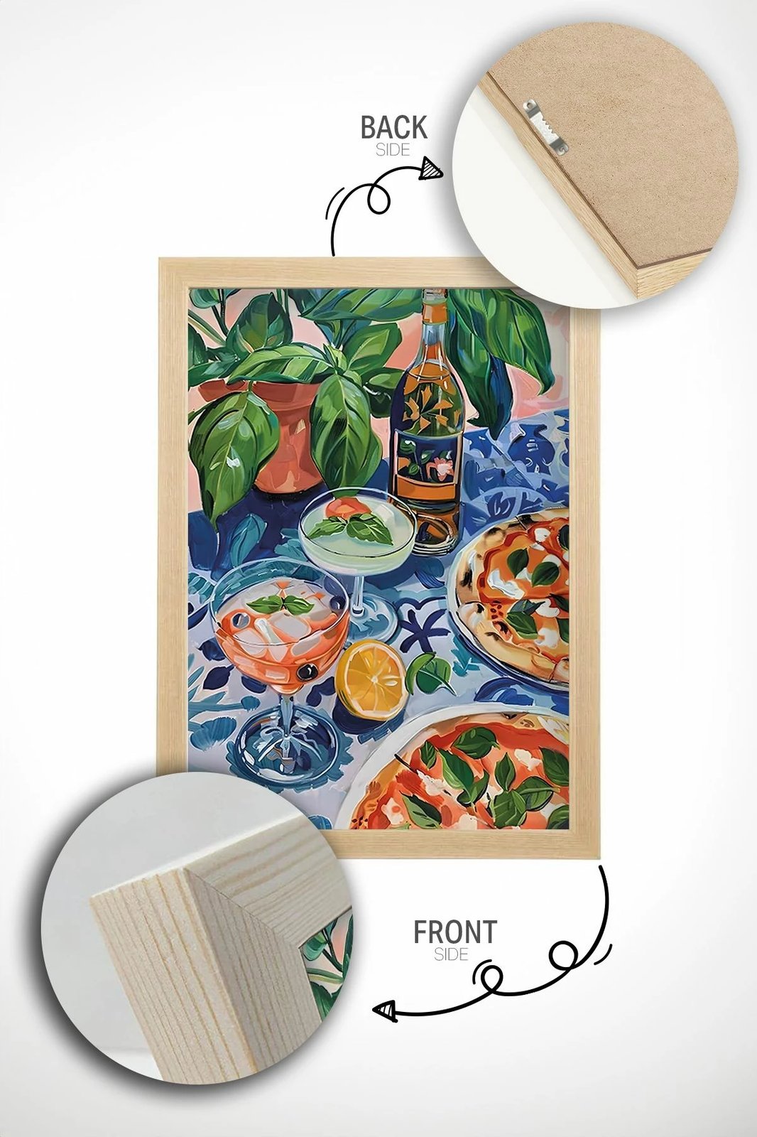 Pikturë dekorative me kornizë, Wallity, Ersy1Ham35