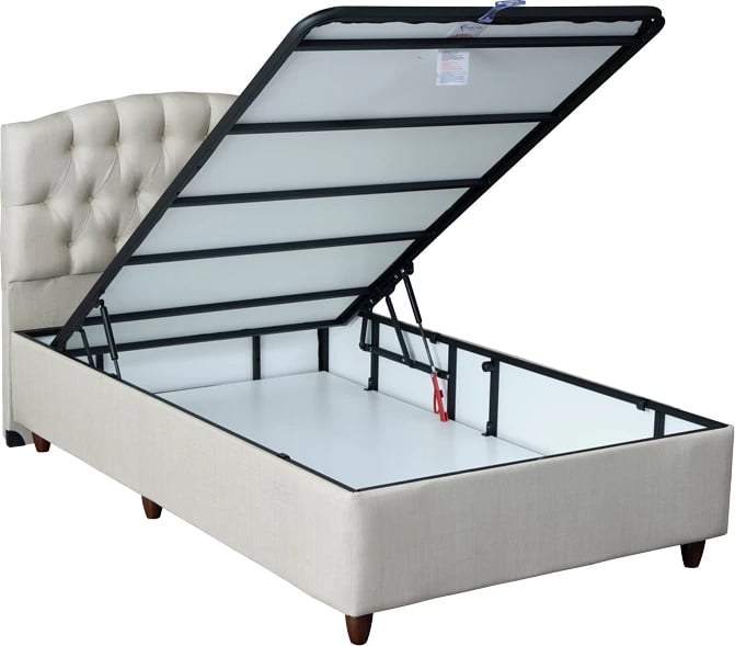 Krevat tek me depo, ngjyrë krem, 120x200cm